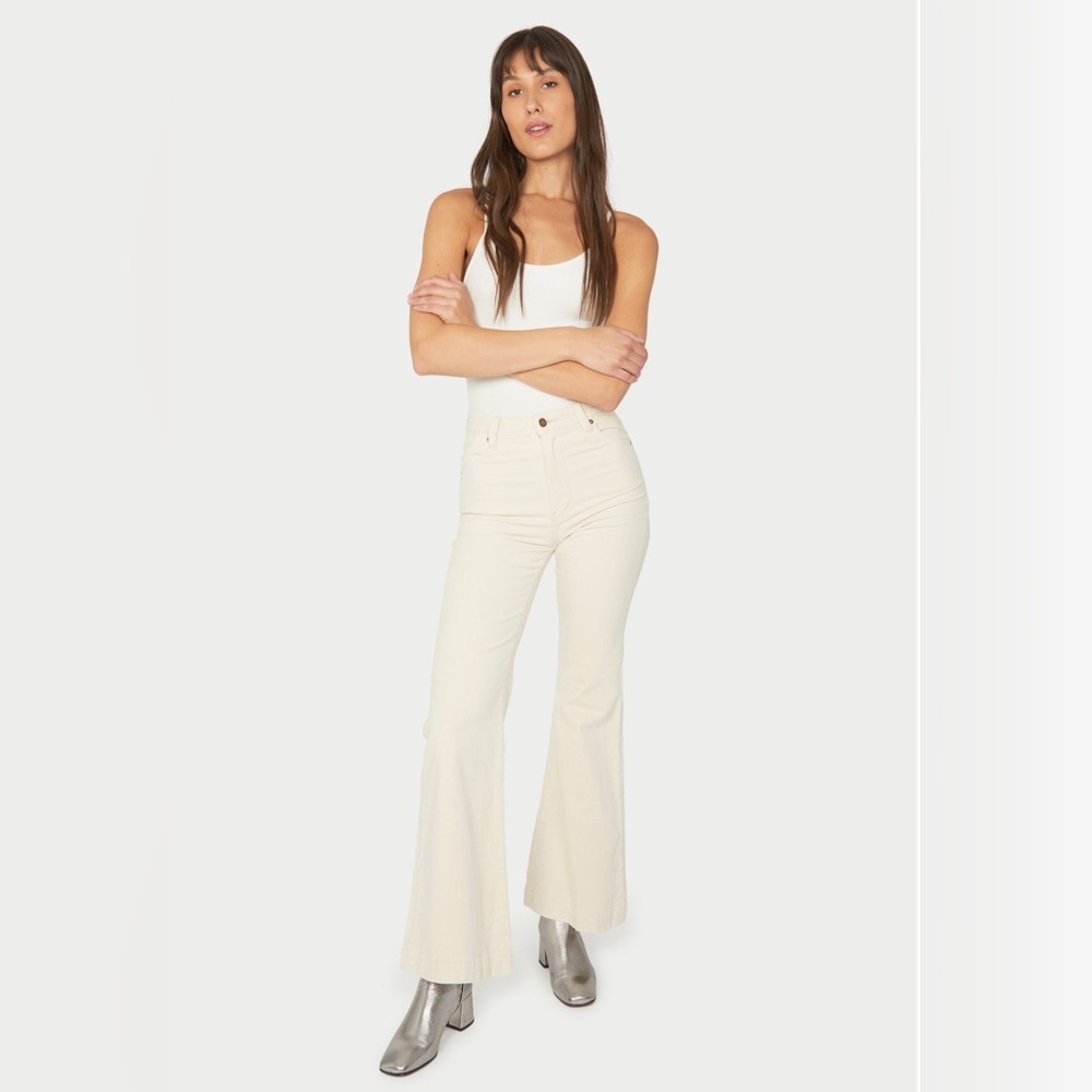 Rolla's Vanilla Cream Flare Cordoroy Jeans